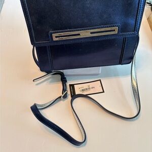 Blue Silver Crossbody Bag Modern Elegance Nine West